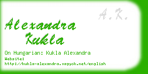 alexandra kukla business card